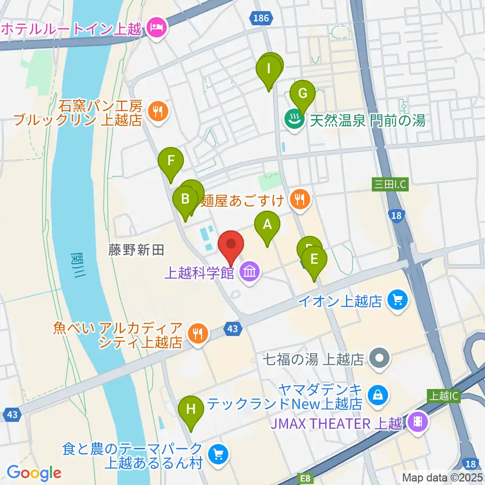 リージョンプラザ上越周辺の駐車場・コインパーキング一覧地図