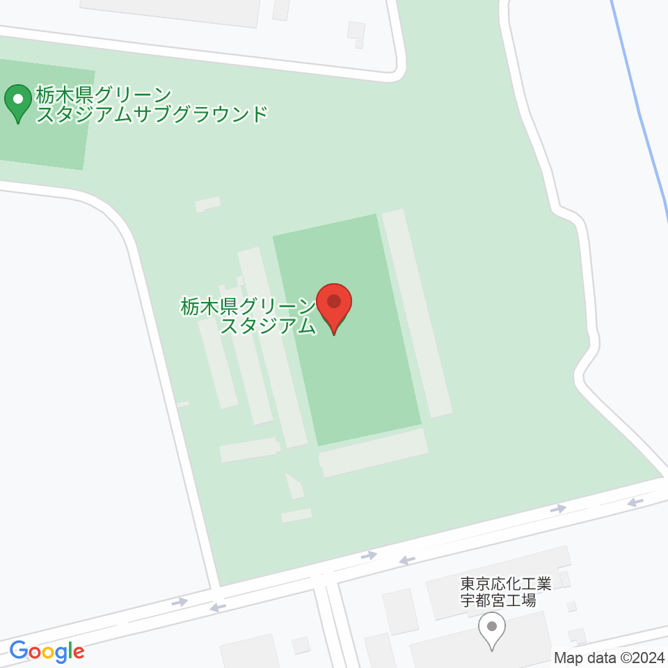 栃木県グリーンスタジアム周辺の駐車場・コインパーキング一覧地図