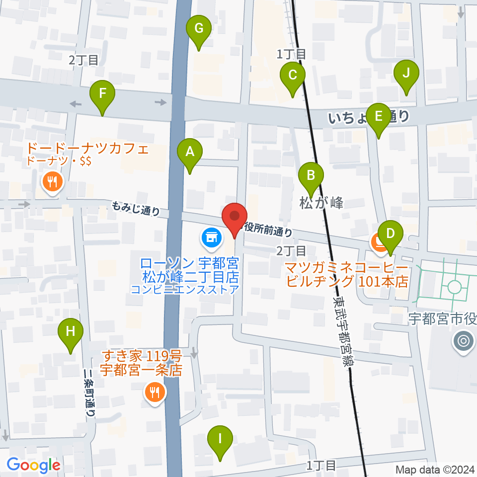 デラックスレコード周辺の駐車場・コインパーキング一覧地図