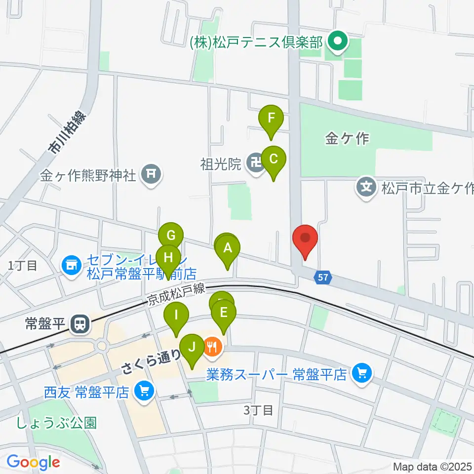 オハナホール周辺の駐車場・コインパーキング一覧地図