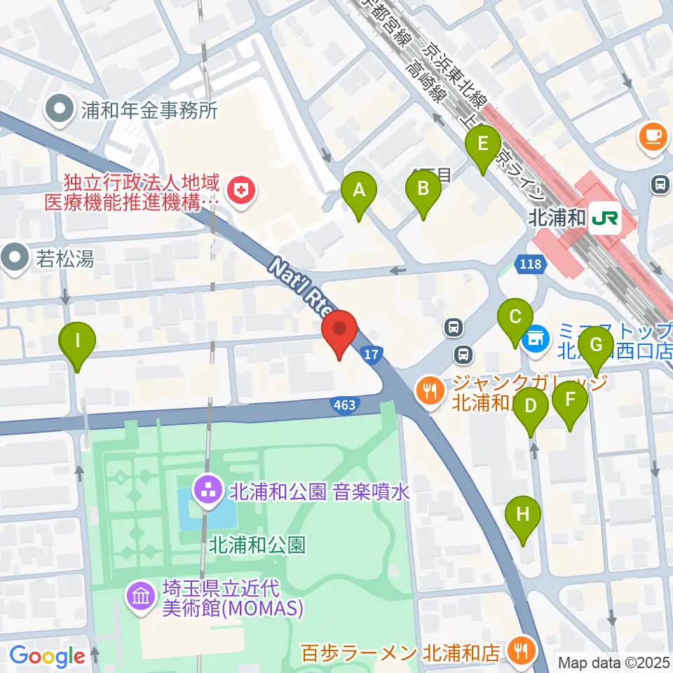 北浦和キャンディー周辺の駐車場・コインパーキング一覧地図