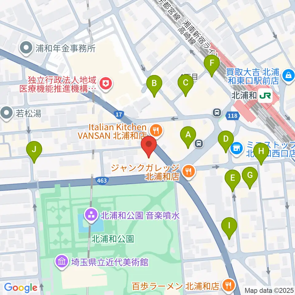 北浦和キャンディー周辺の駐車場・コインパーキング一覧地図