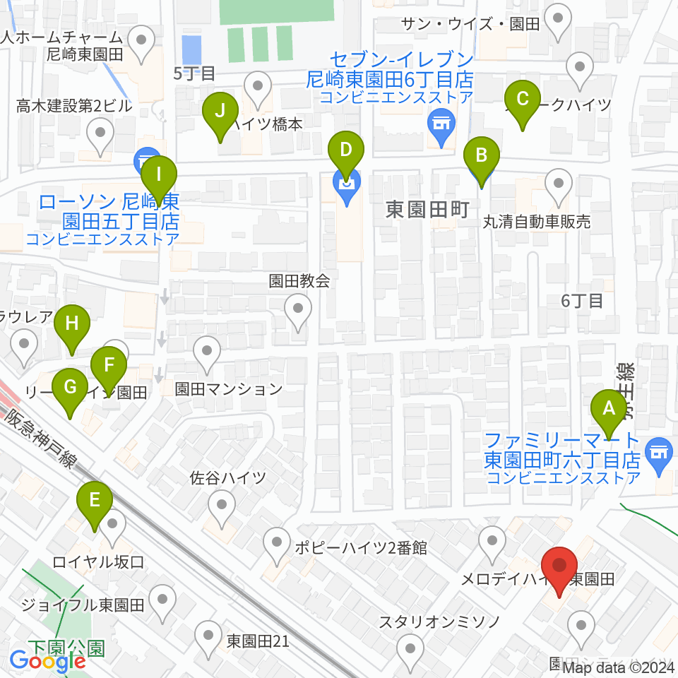 TUNE GUITAR MANIAC周辺の駐車場・コインパーキング一覧地図