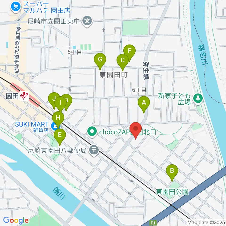 TUNE GUITAR MANIAC周辺の駐車場・コインパーキング一覧地図