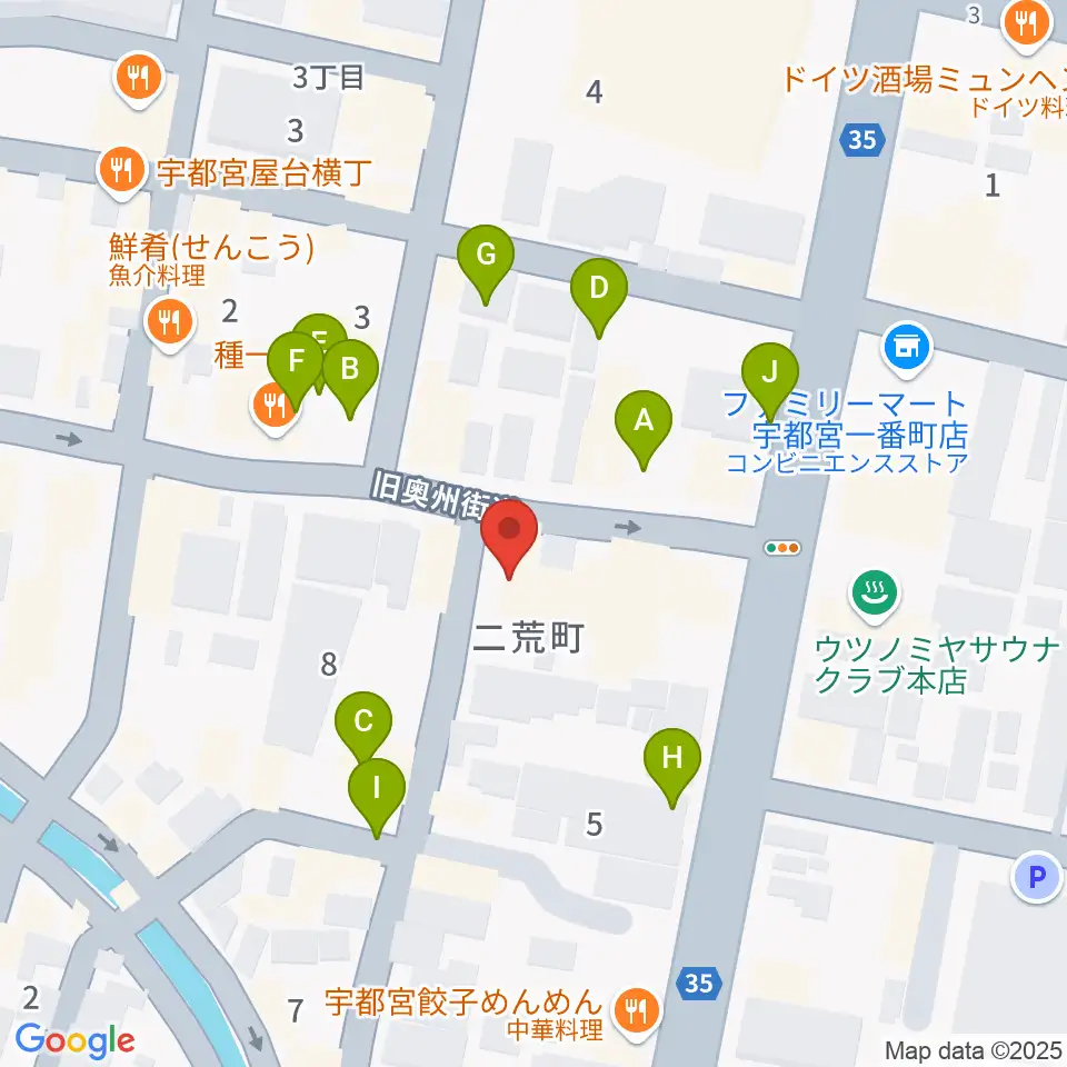 フォールーラーレコーズ周辺の駐車場・コインパーキング一覧地図