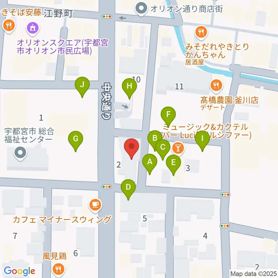 レディオベリー周辺の駐車場・コインパーキング一覧地図