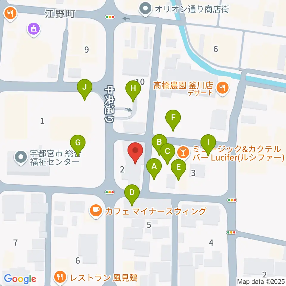 レディオベリー周辺の駐車場・コインパーキング一覧地図