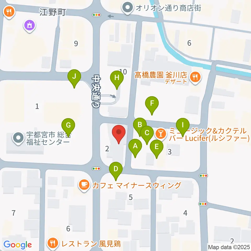 レディオベリー周辺の駐車場・コインパーキング一覧地図