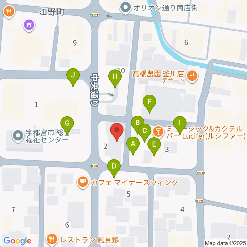 レディオベリー周辺の駐車場・コインパーキング一覧地図