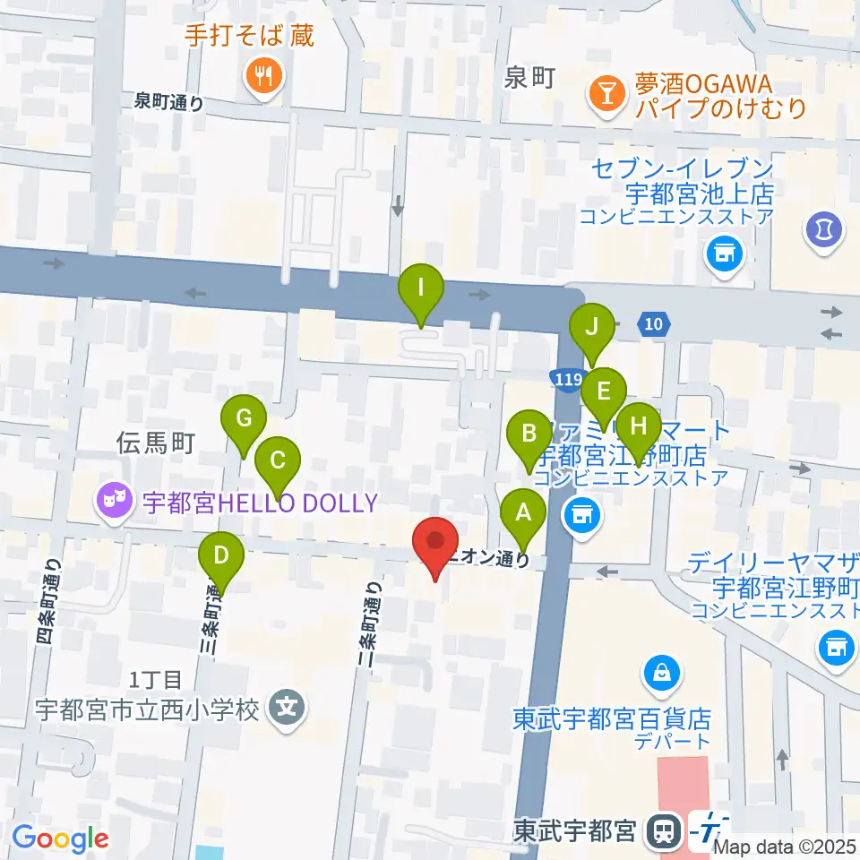 Pupu's Studio(ププズスタジオ)周辺の駐車場・コインパーキング一覧地図
