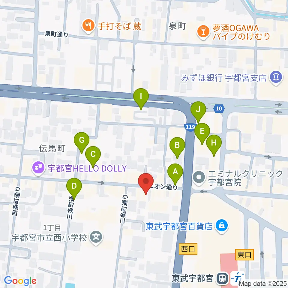 Pupu's Studio(ププズスタジオ)周辺の駐車場・コインパーキング一覧地図