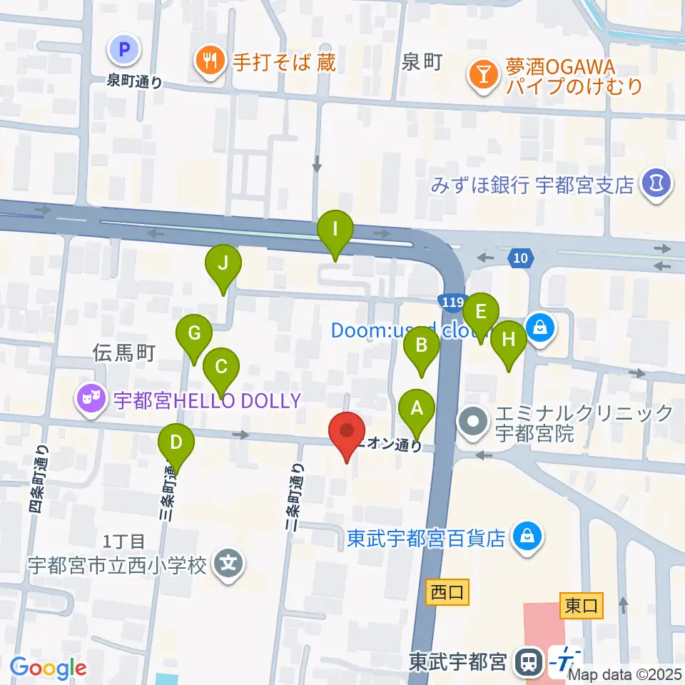 Pupu's Studio(ププズスタジオ)周辺の駐車場・コインパーキング一覧地図
