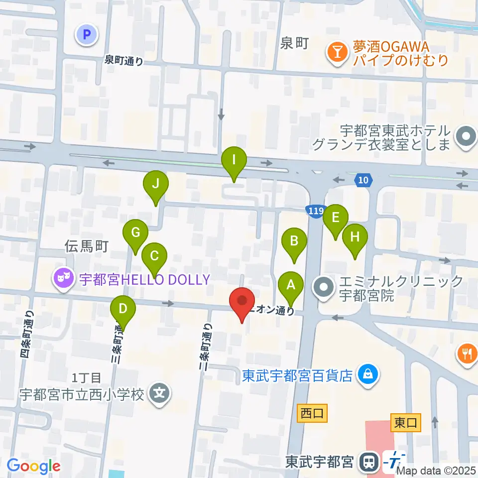 Pupu's Studio(ププズスタジオ)周辺の駐車場・コインパーキング一覧地図