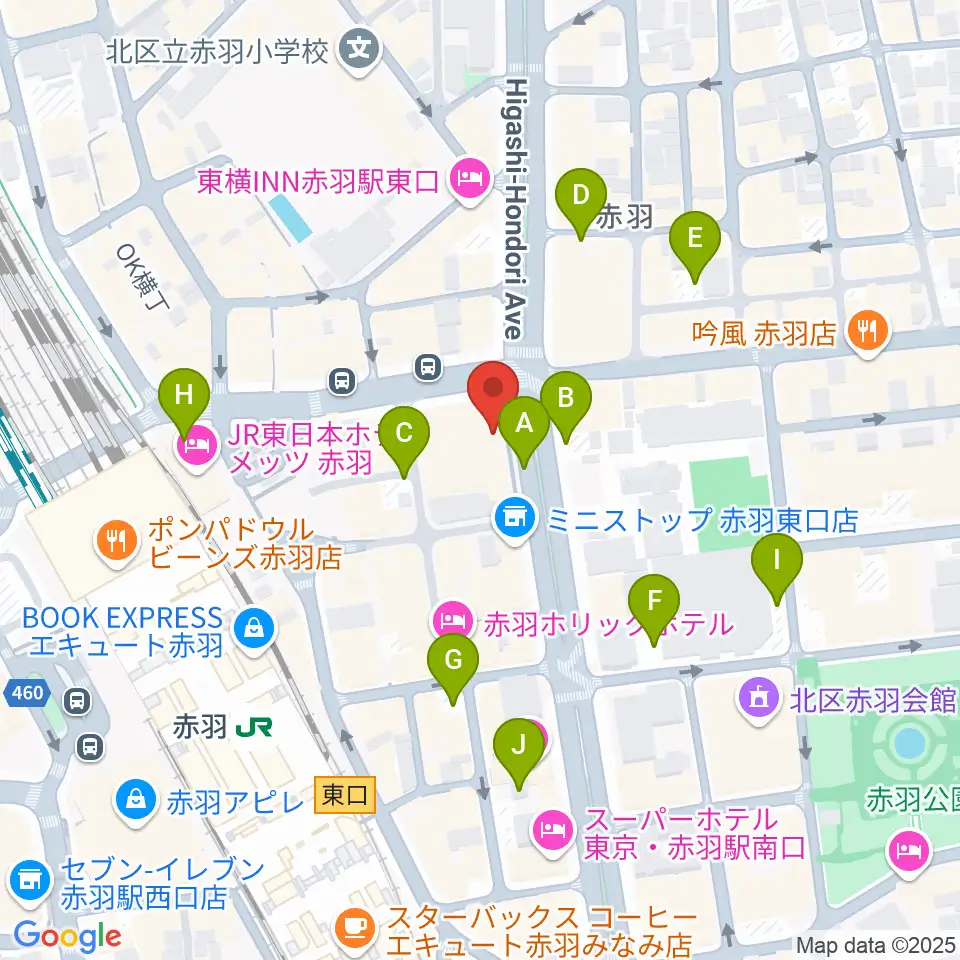 赤羽レニーアルファ周辺の駐車場・コインパーキング一覧地図
