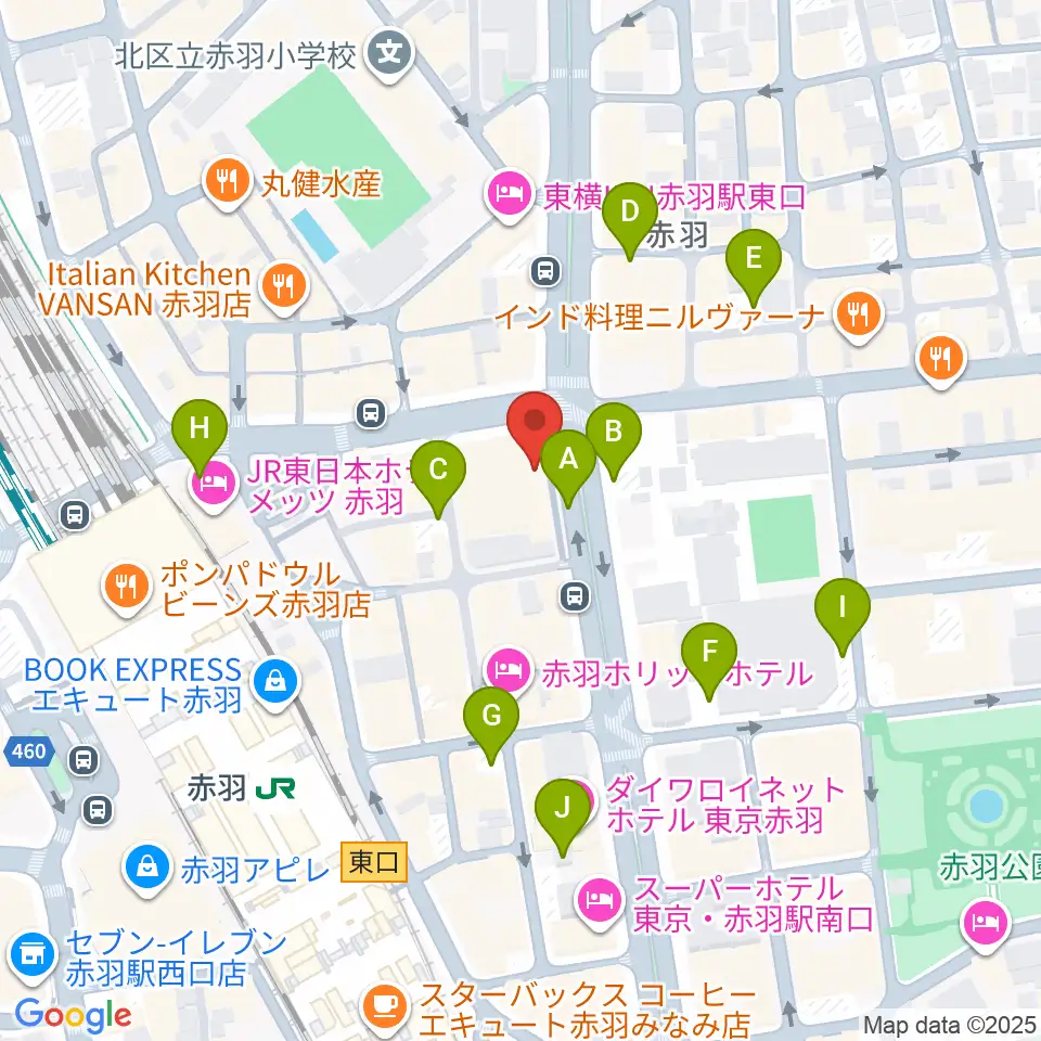 赤羽レニーアルファ周辺の駐車場・コインパーキング一覧地図