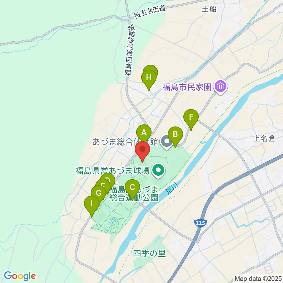 とうほう・みんなのスタジアム周辺の駐車場・コインパーキング一覧地図