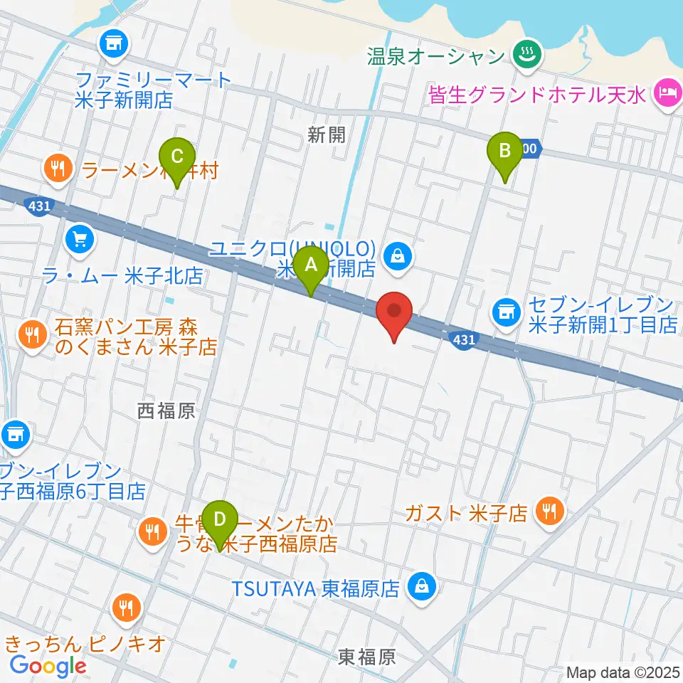 鳥取県立米子産業体育館周辺の駐車場・コインパーキング一覧地図