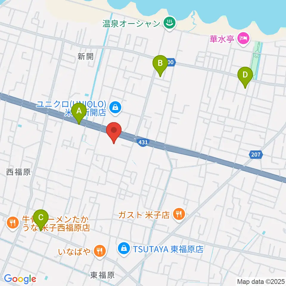 鳥取県立米子産業体育館周辺の駐車場・コインパーキング一覧地図