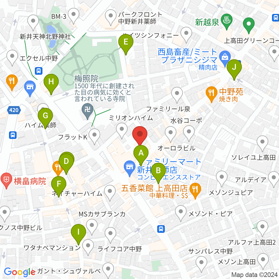 STUDIO LIFE周辺の駐車場・コインパーキング一覧地図