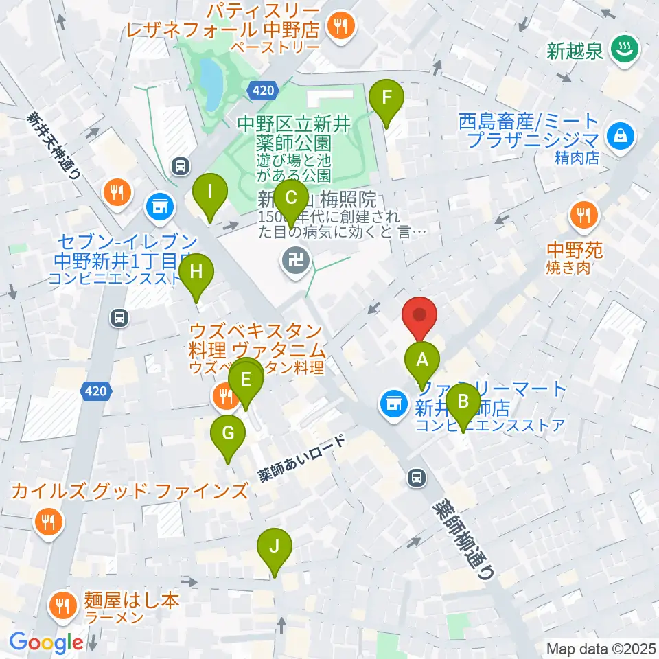 STUDIO LIFE周辺の駐車場・コインパーキング一覧地図