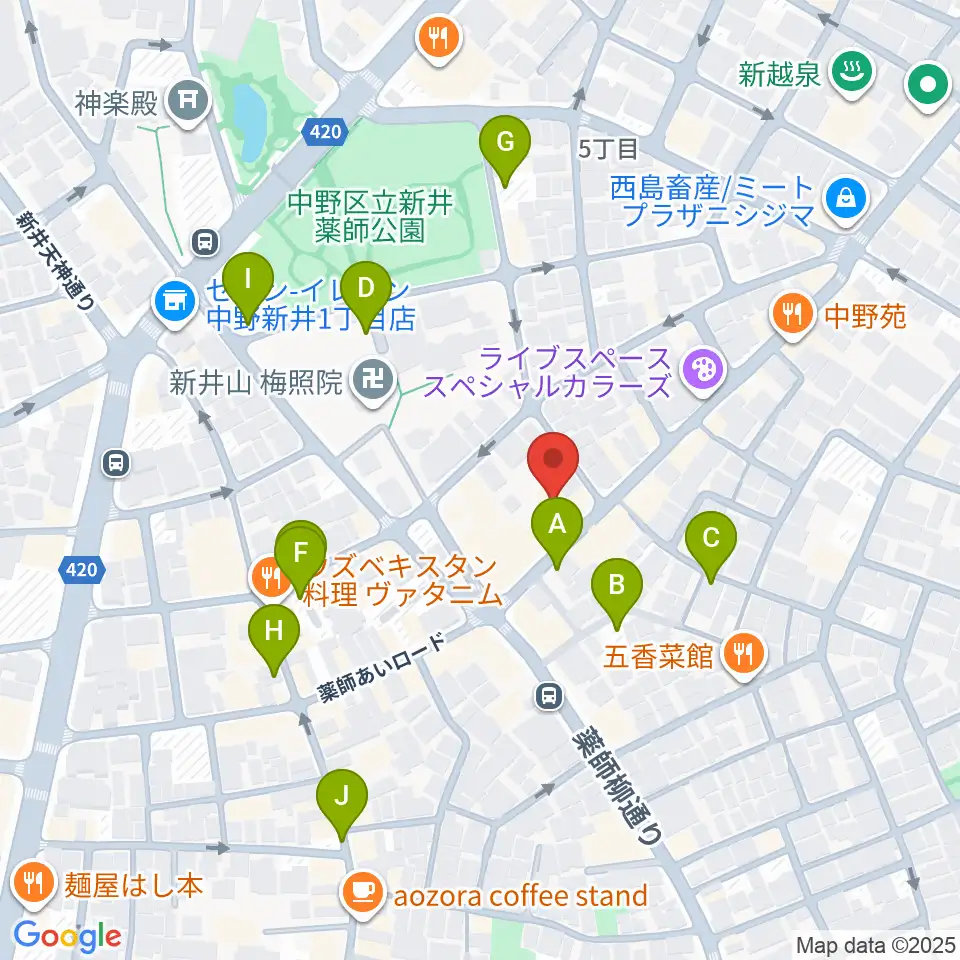 STUDIO LIFE周辺の駐車場・コインパーキング一覧地図