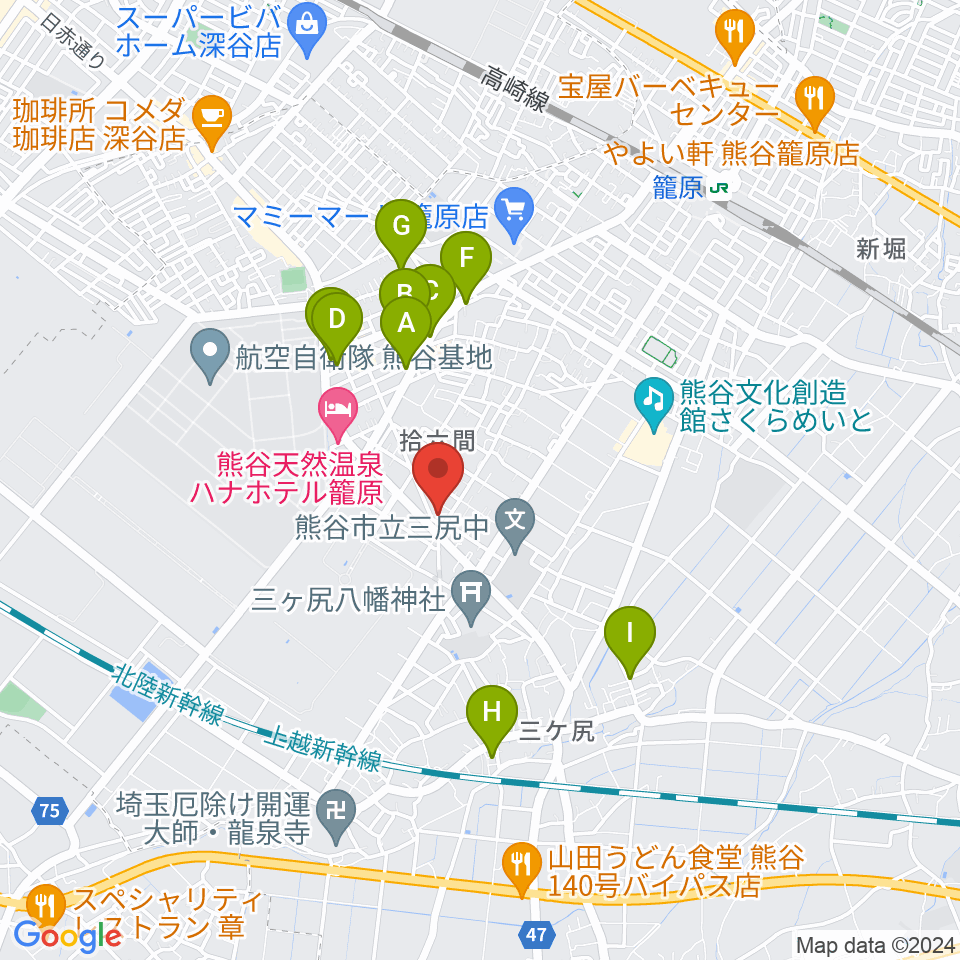 BROWN BUNNY STUDIO周辺の駐車場・コインパーキング一覧地図