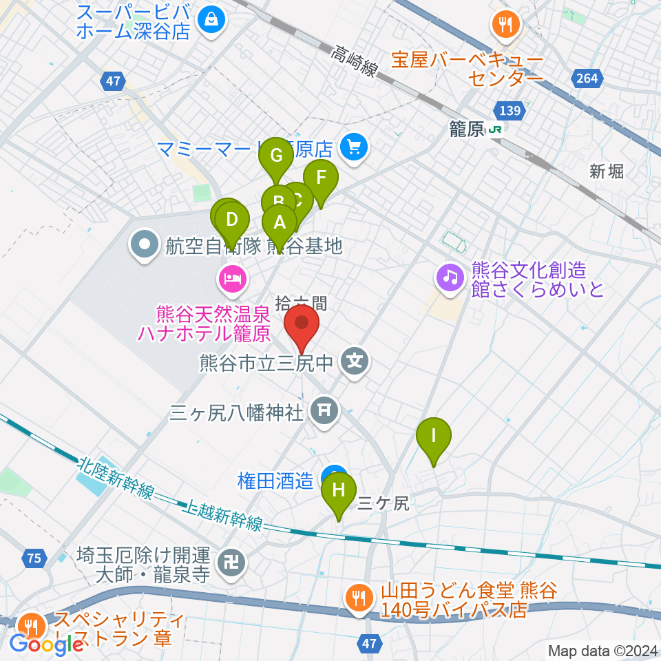 BROWN BUNNY STUDIO周辺の駐車場・コインパーキング一覧地図