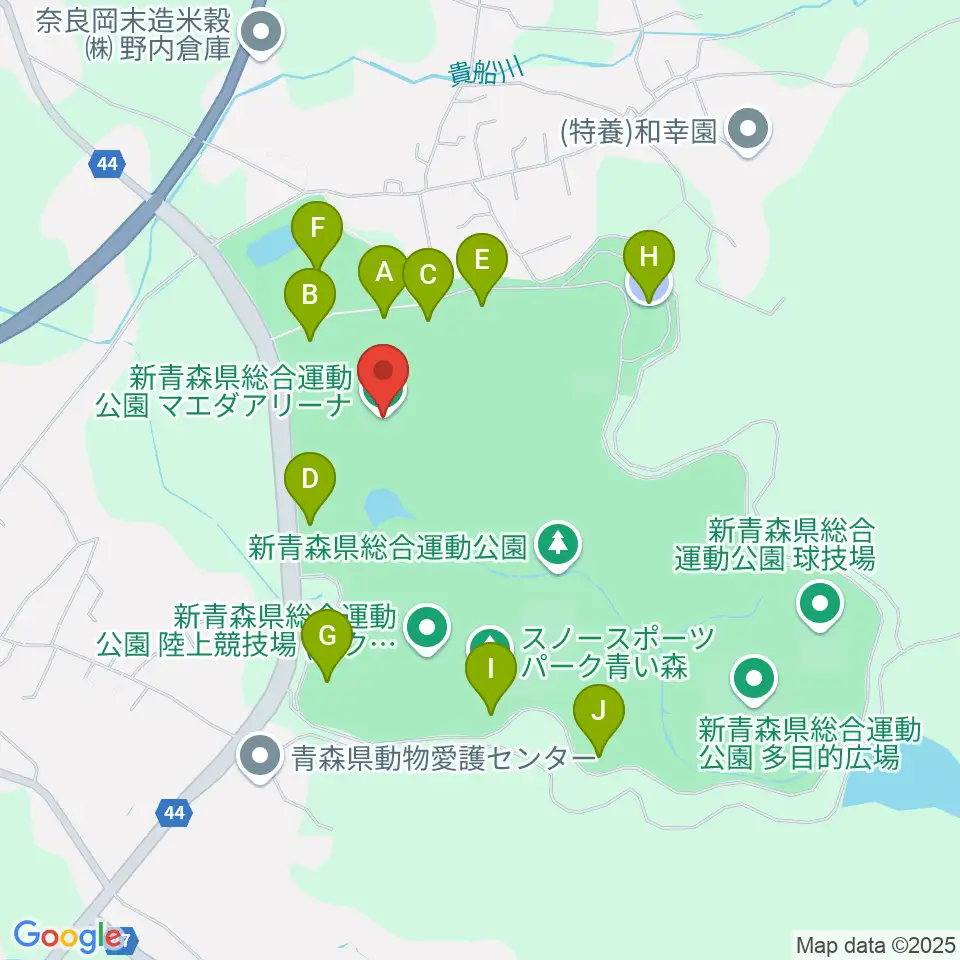 マエダアリーナ周辺の駐車場・コインパーキング一覧地図