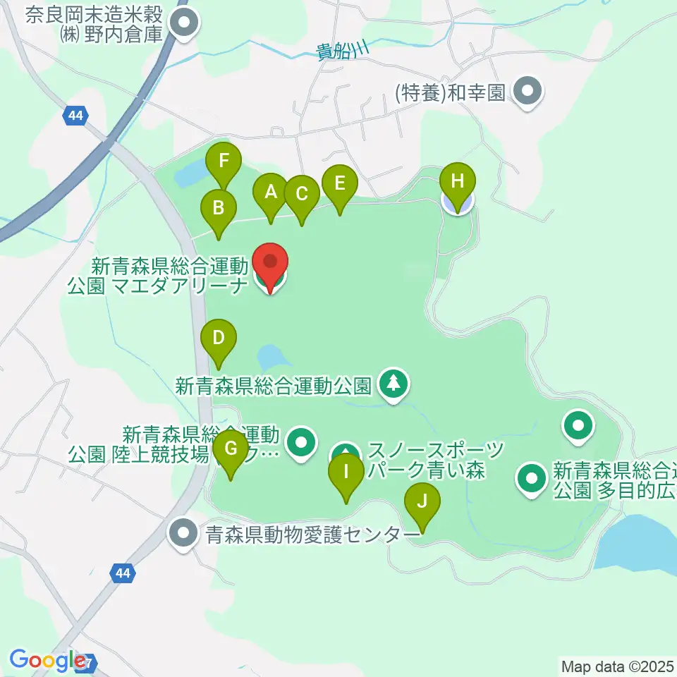 マエダアリーナ周辺の駐車場・コインパーキング一覧地図