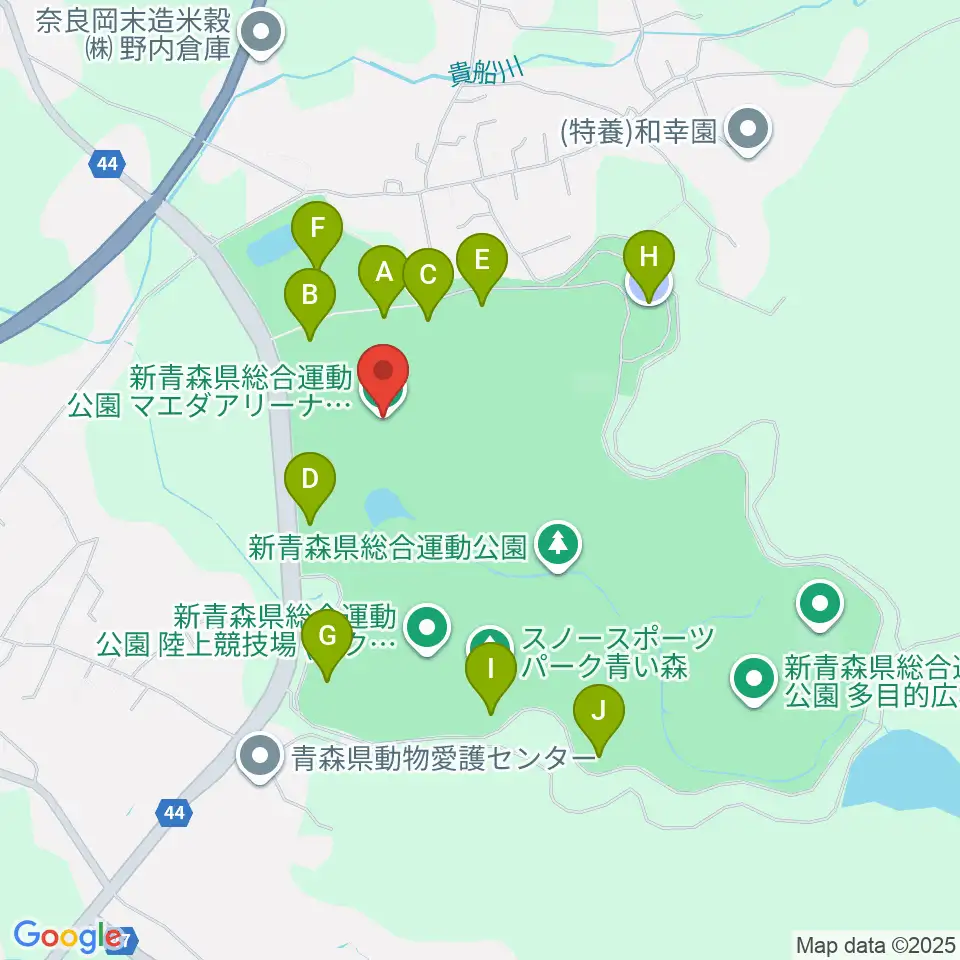 マエダアリーナ周辺の駐車場・コインパーキング一覧地図
