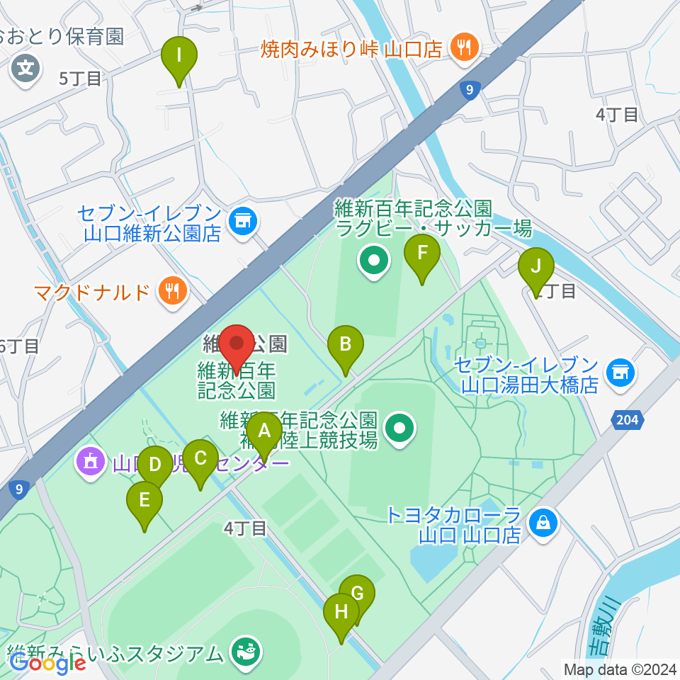 維新大晃アリーナ周辺の駐車場・コインパーキング一覧地図