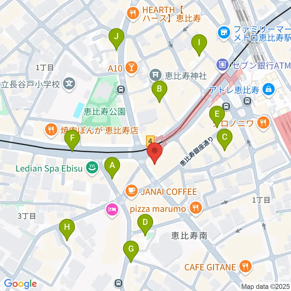 スマイルヴォイス恵比寿校周辺の駐車場・コインパーキング一覧地図