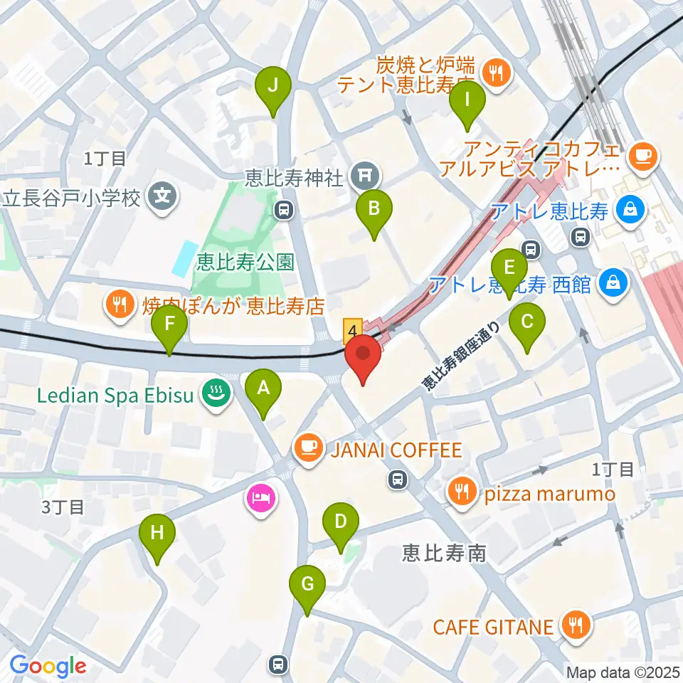 スマイルヴォイス恵比寿校周辺の駐車場・コインパーキング一覧地図
