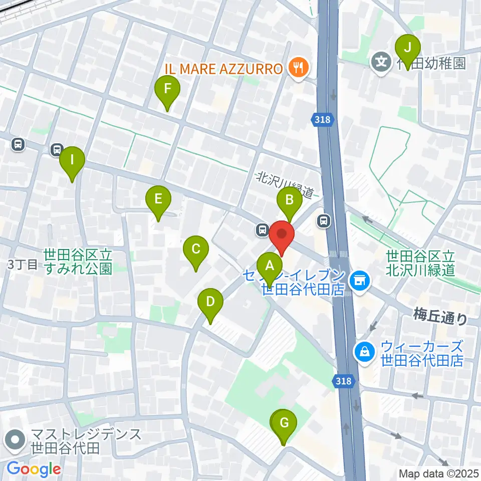 big turtle STUDIOS周辺の駐車場・コインパーキング一覧地図
