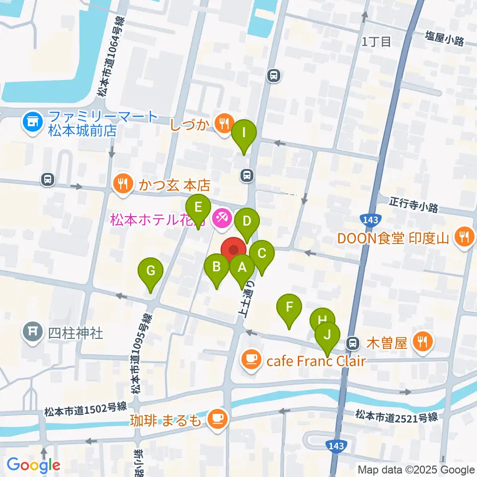 上土ふれあいホール周辺の駐車場・コインパーキング一覧地図