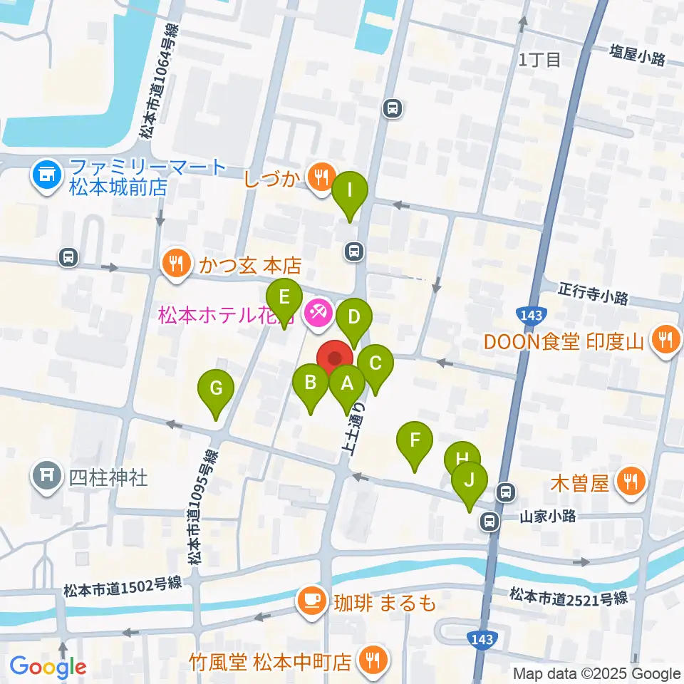 上土ふれあいホール周辺の駐車場・コインパーキング一覧地図