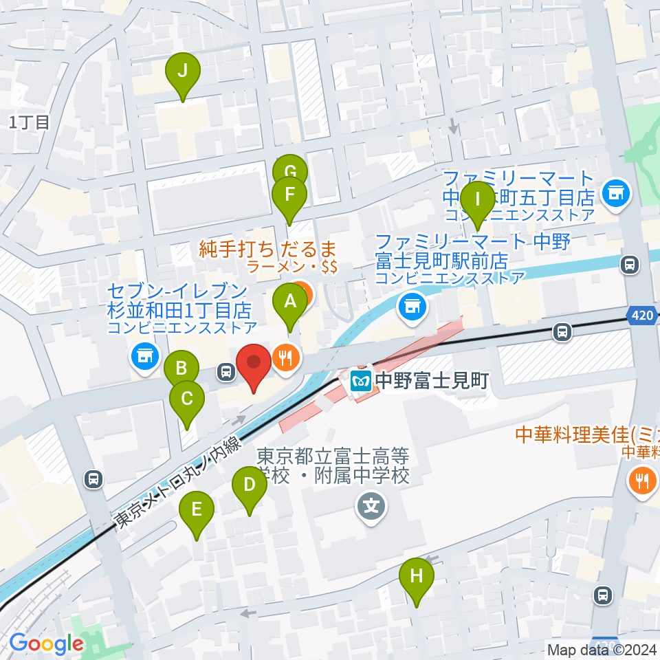 SG STUDIO周辺の駐車場・コインパーキング一覧地図