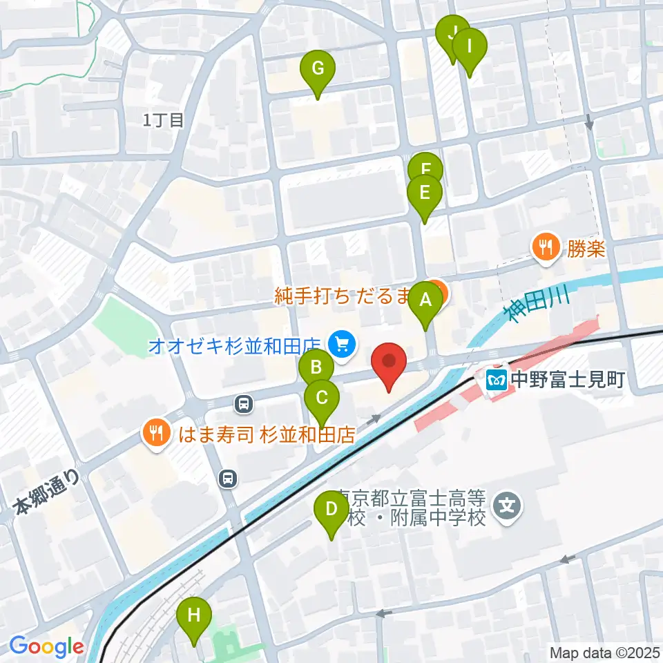 SG STUDIO周辺の駐車場・コインパーキング一覧地図