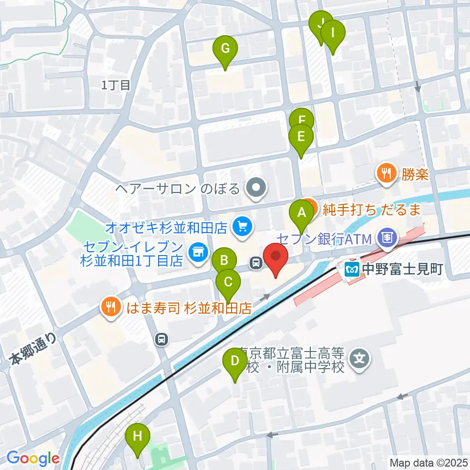 SG STUDIO周辺の駐車場・コインパーキング一覧地図
