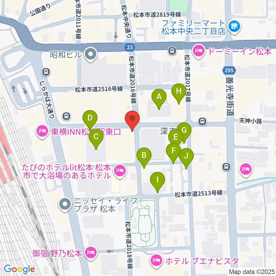 中村ギター音楽院周辺の駐車場・コインパーキング一覧地図