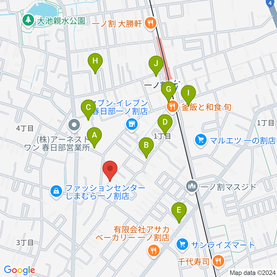 ヴァイオリン工房 IL VIOLINO周辺の駐車場・コインパーキング一覧地図