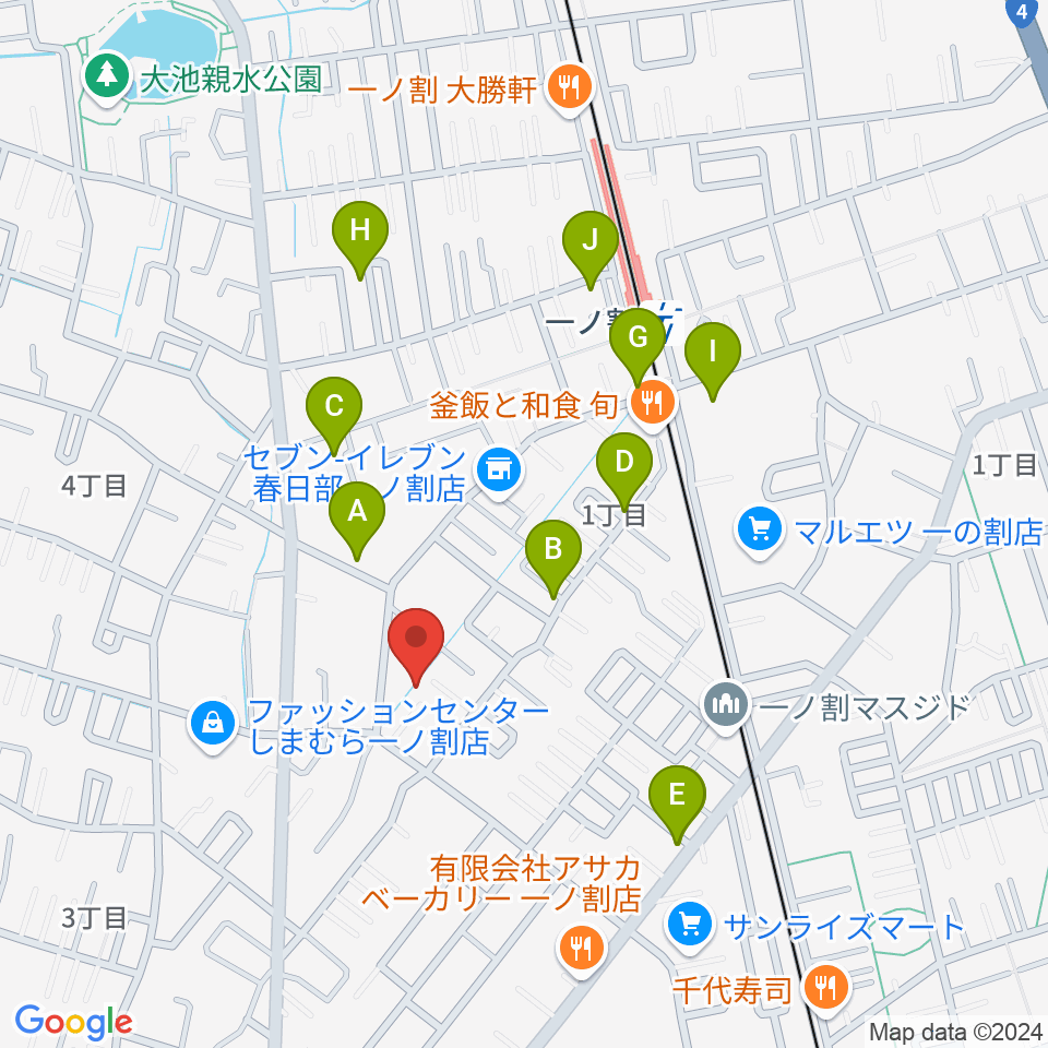 ヴァイオリン工房 IL VIOLINO周辺の駐車場・コインパーキング一覧地図