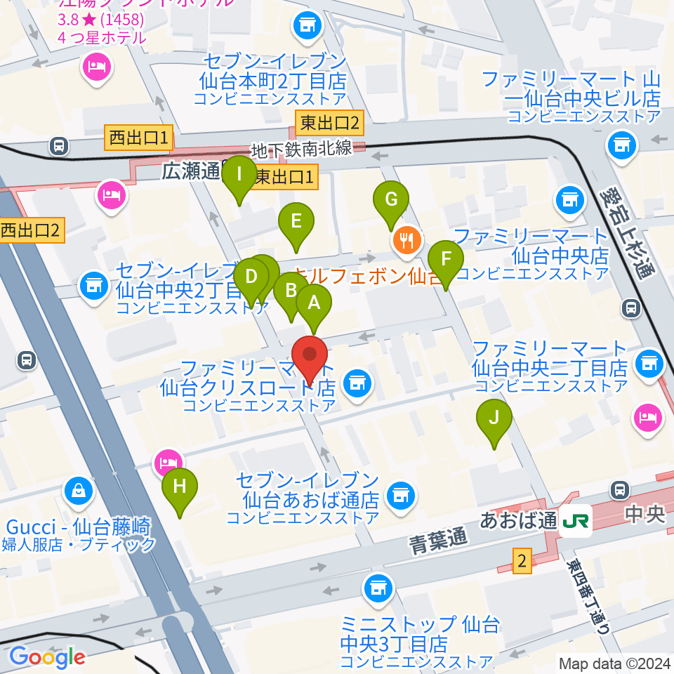 誰も知らない劇場周辺の駐車場・コインパーキング一覧地図