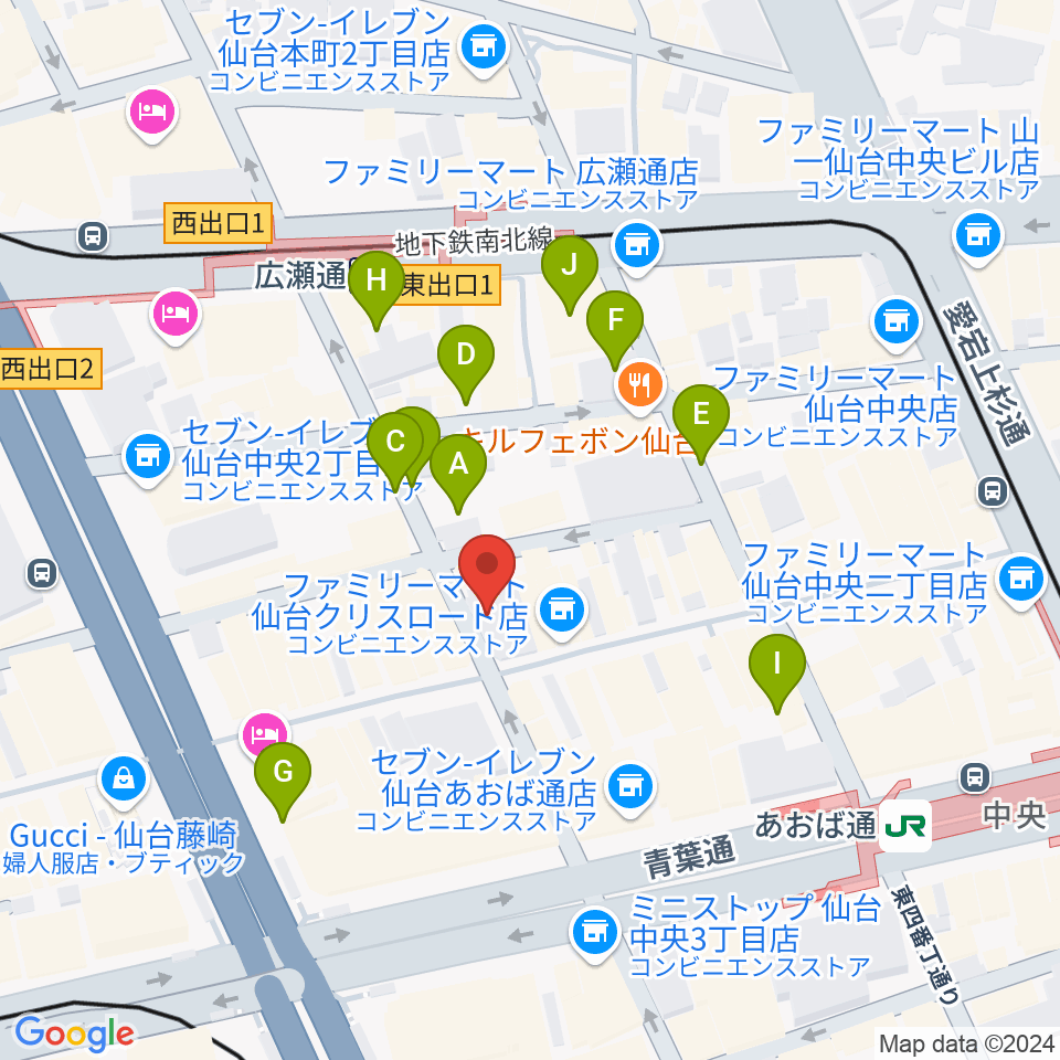 誰も知らない劇場周辺の駐車場・コインパーキング一覧地図