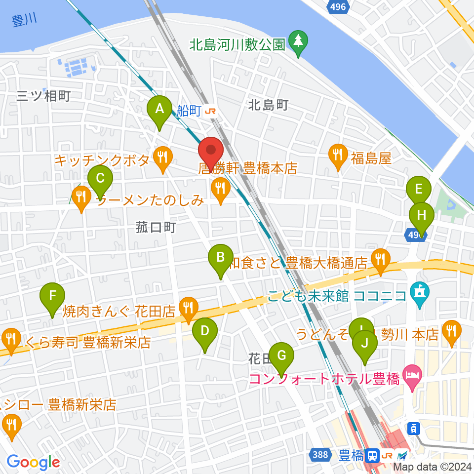 ファーストミュージック周辺の駐車場・コインパーキング一覧地図