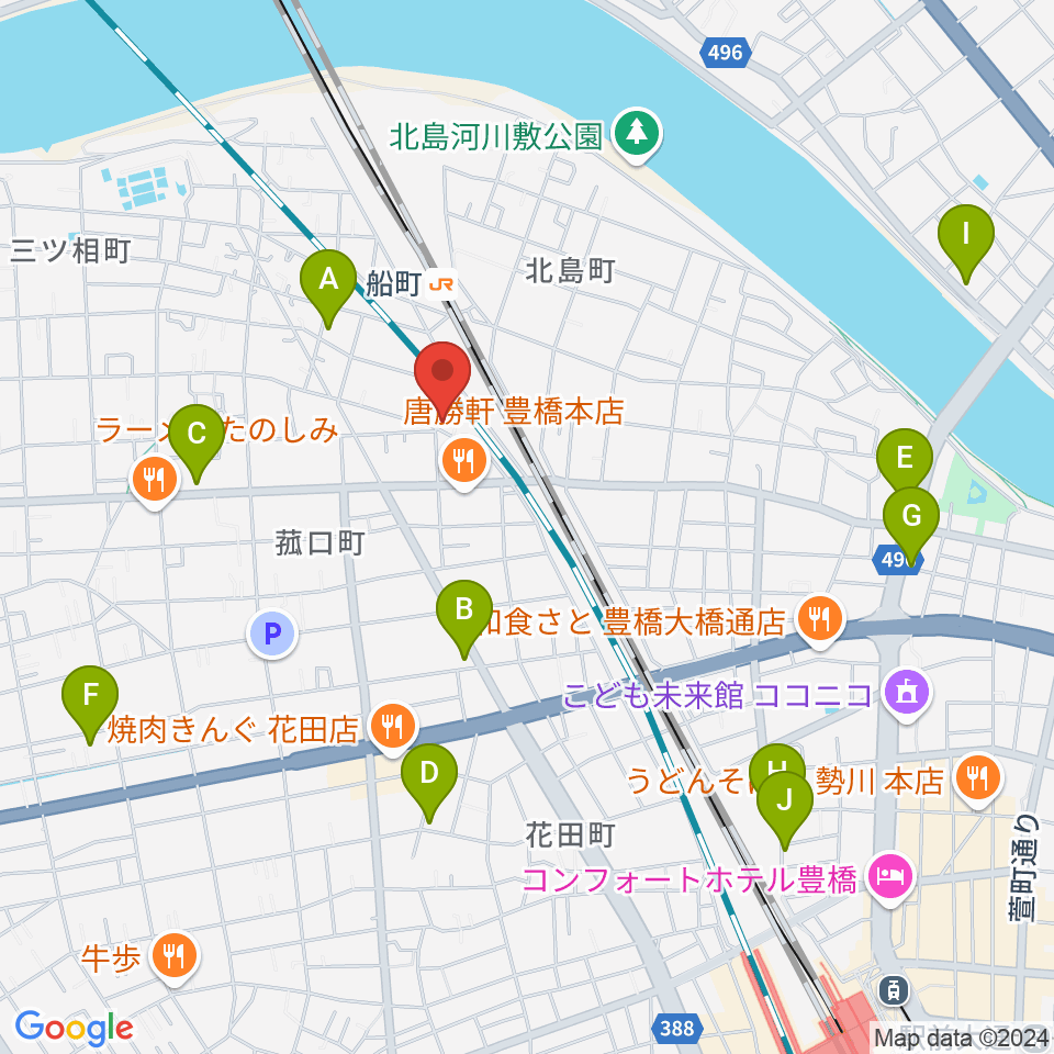 ファーストミュージック周辺の駐車場・コインパーキング一覧地図