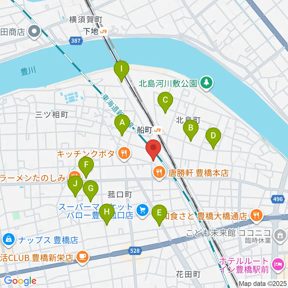 ファーストミュージック周辺の駐車場・コインパーキング一覧地図