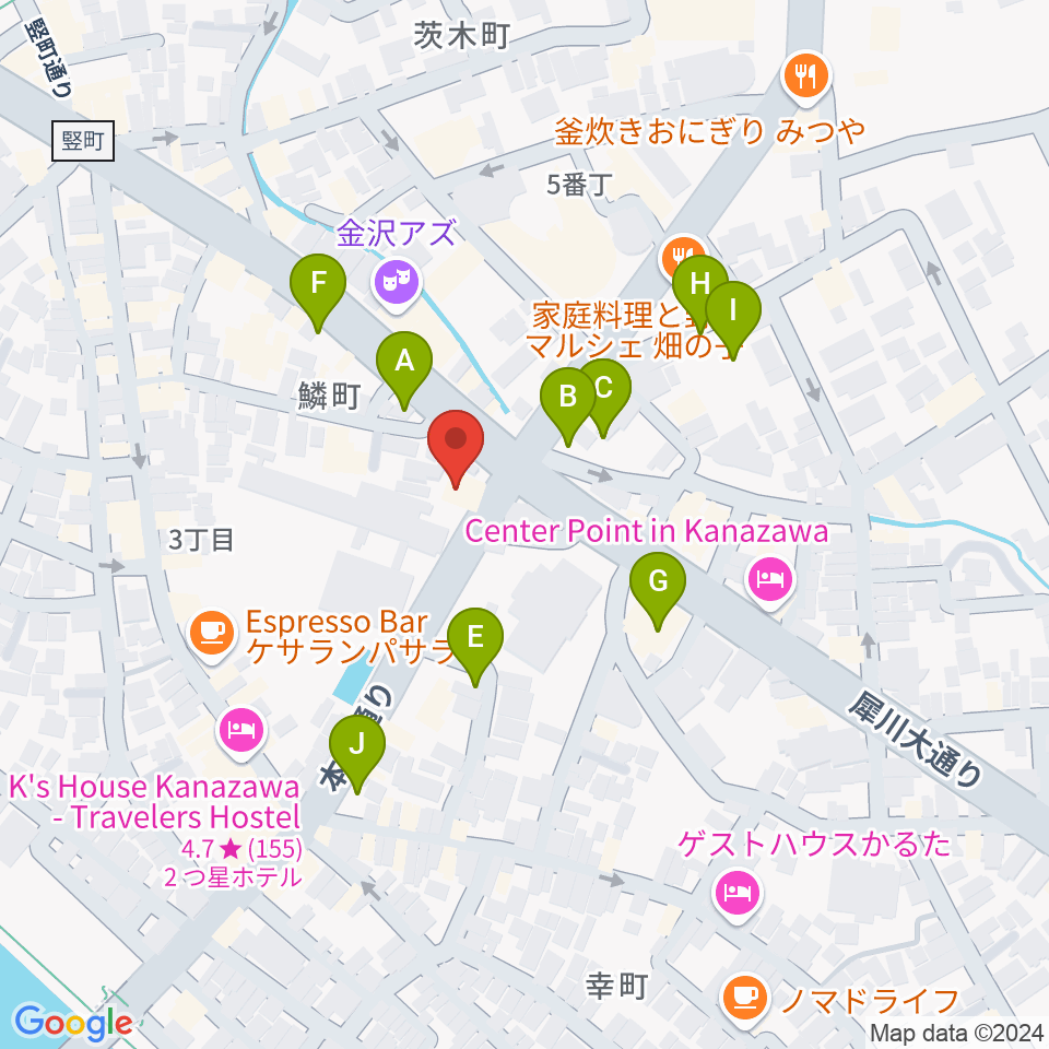 エスタシオレコーズ周辺の駐車場・コインパーキング一覧地図