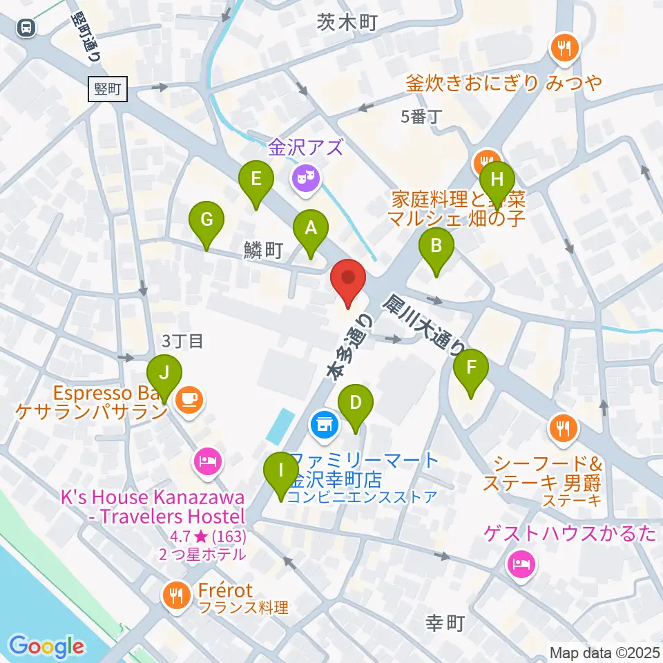 エスタシオレコーズ周辺の駐車場・コインパーキング一覧地図