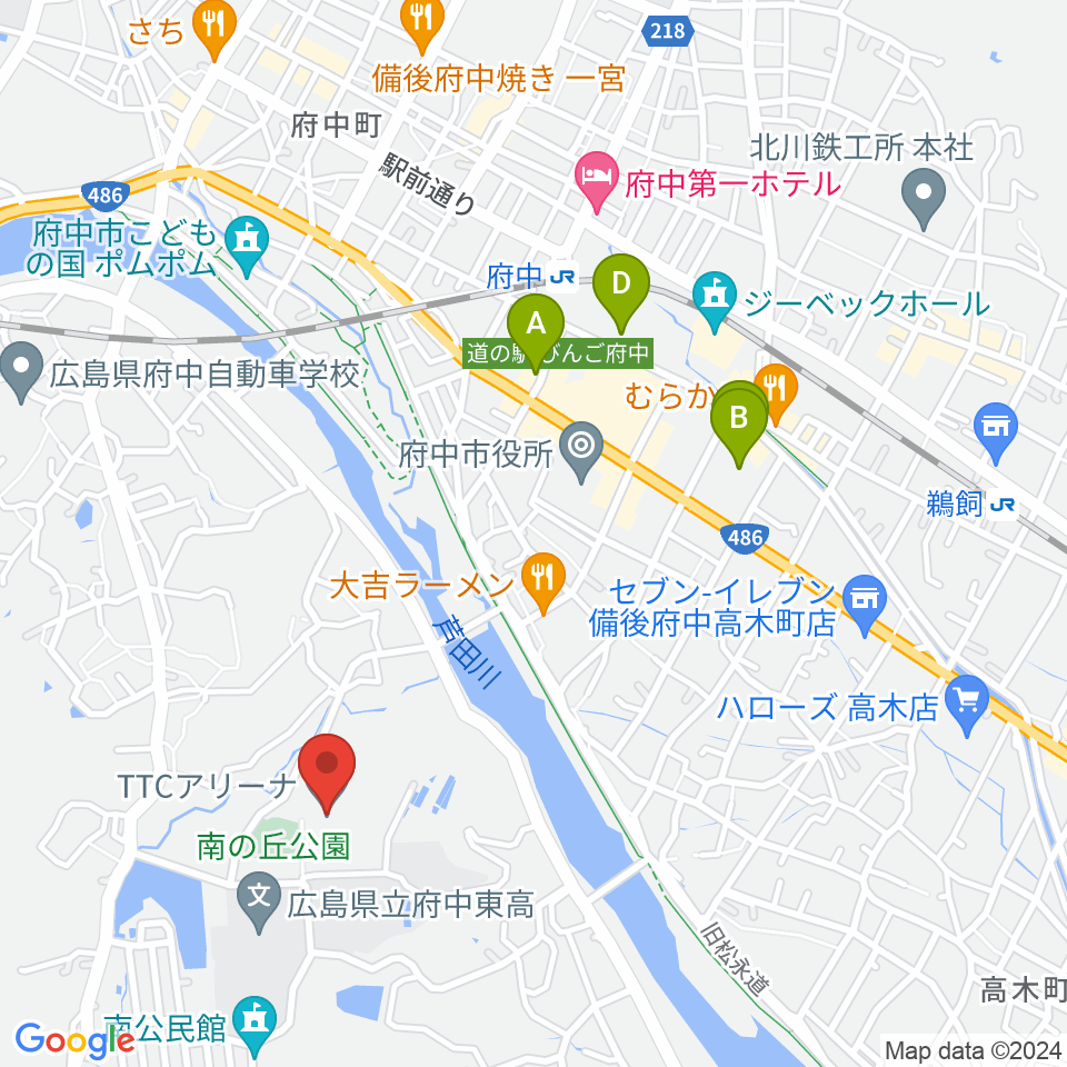 TTCアリーナ周辺の駐車場・コインパーキング一覧地図